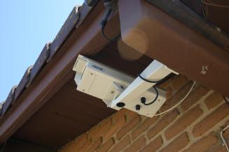 Mounted camera in Pelco enclosure
